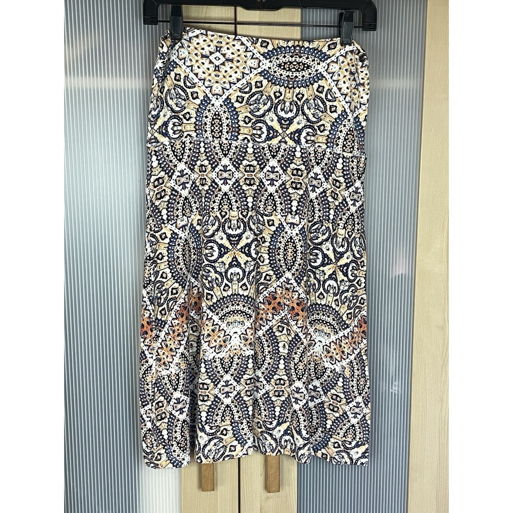 Cynthia Rowley Women's summer  Paisley Casual Skirt Sz S A-line Boho Casual‎
